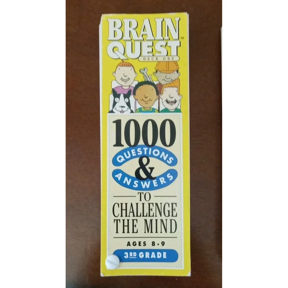 Brain Quest 3rd Grade Ages 8 9 Deck 1 & 2 Question Answer Challenge Mind Trivia